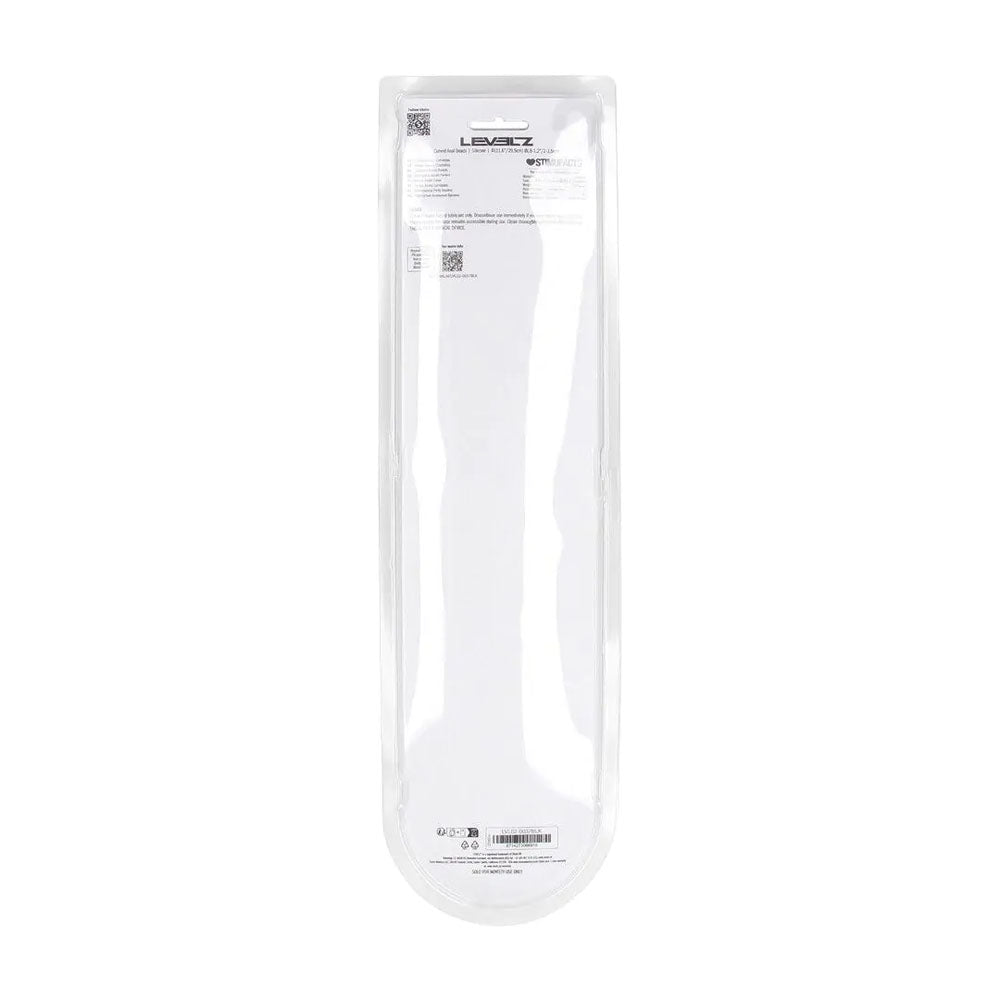 LEVELZ Curved Silicone Anal Beads -  -  29.5 cm Anal Beads packaging with product details and barcode.