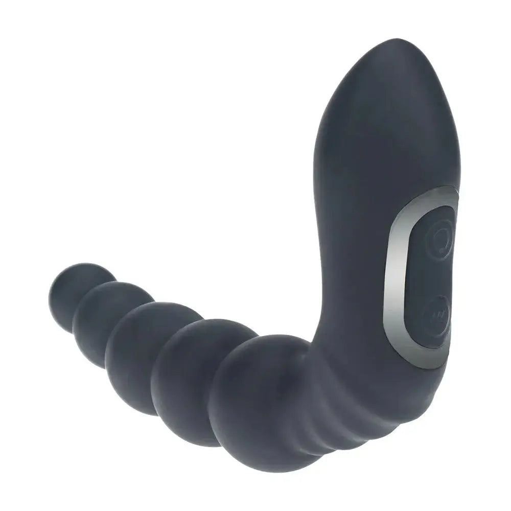 LEVELZ Rechargeable Beaded Prostate Massager -  USB Rechargeable Heating + Vibrating Prostate Massager Shots Toys Discreet Intimate Essentials.