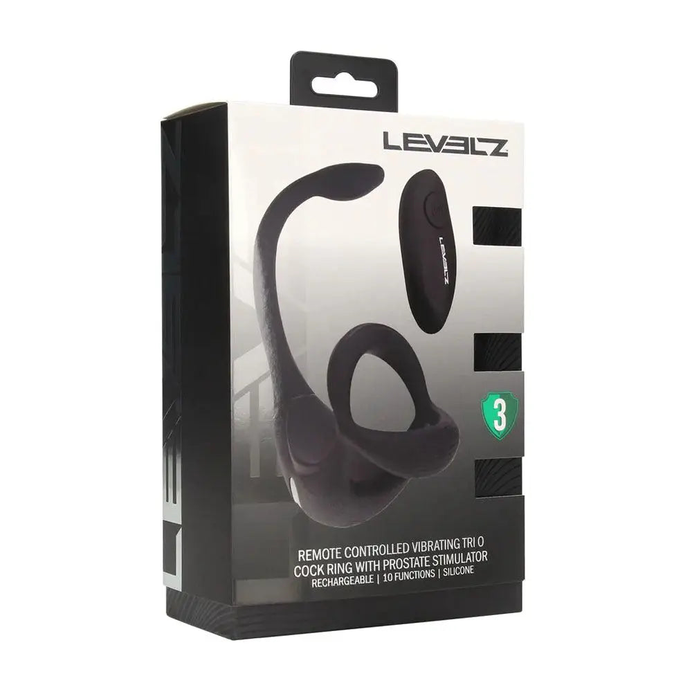LEVELZ Remote Controlled Vibrating TriO Cock Ring with Prostate Stimulator -  USB Rechargeable Vibrating Cock Ring with Anal Plug Shots Toys Discreet Intimate Essentials.