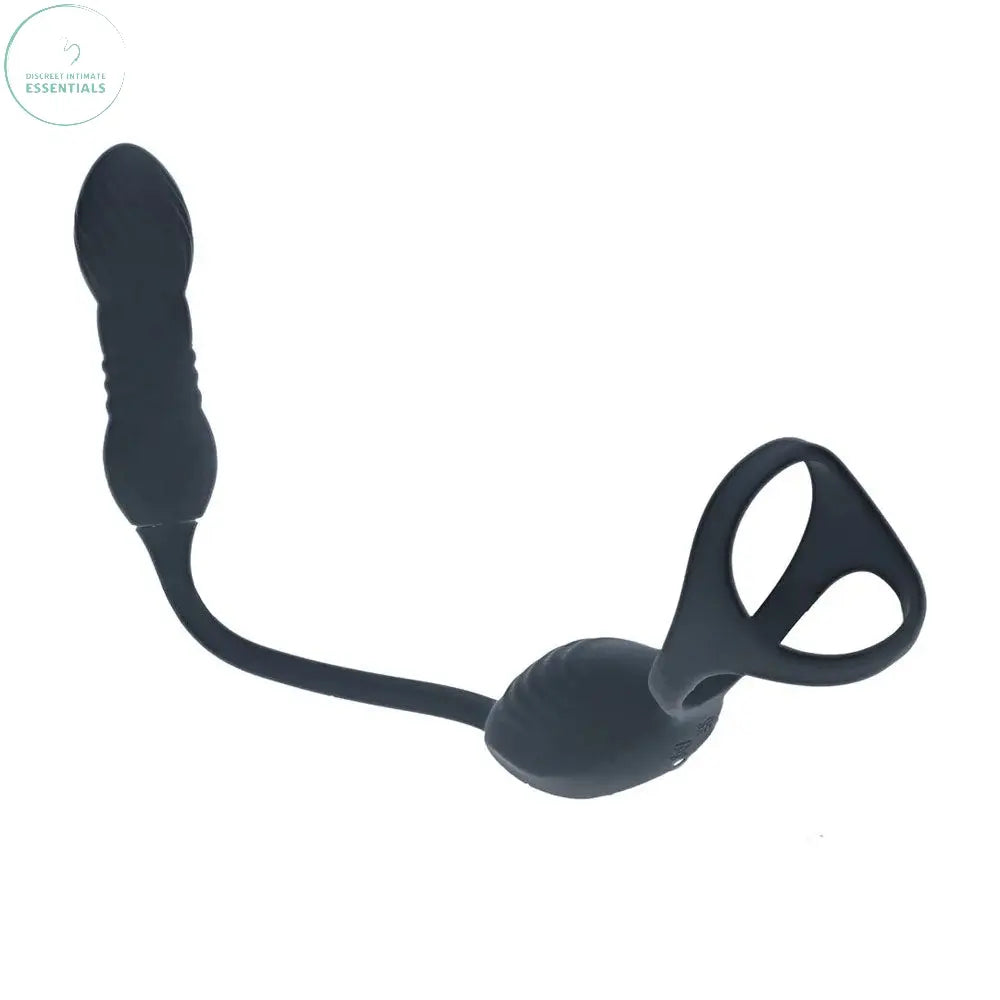 Affordable quality LEVELZ Vibrating & Thrusting TriO Cock Ring with Prostate Stimulator -  USB Rechargeable Vibrating Cock Ring with Thrusting Prostate Plug  from Shots Toys by Discreet Intimate Essentials with Discreet Delivery 