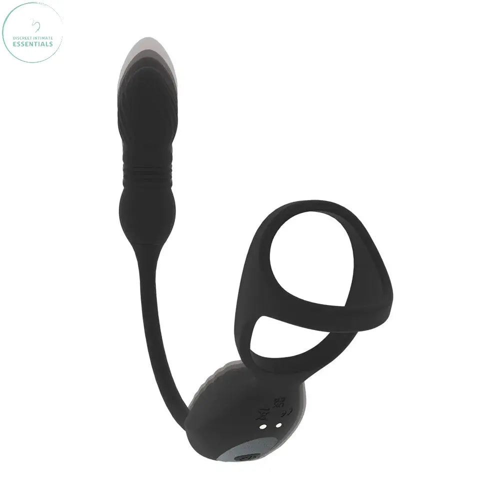 Affordable quality LEVELZ Vibrating & Thrusting TriO Cock Ring with Prostate Stimulator -  USB Rechargeable Vibrating Cock Ring with Thrusting Prostate Plug  from Shots Toys by Discreet Intimate Essentials with Discreet Delivery 