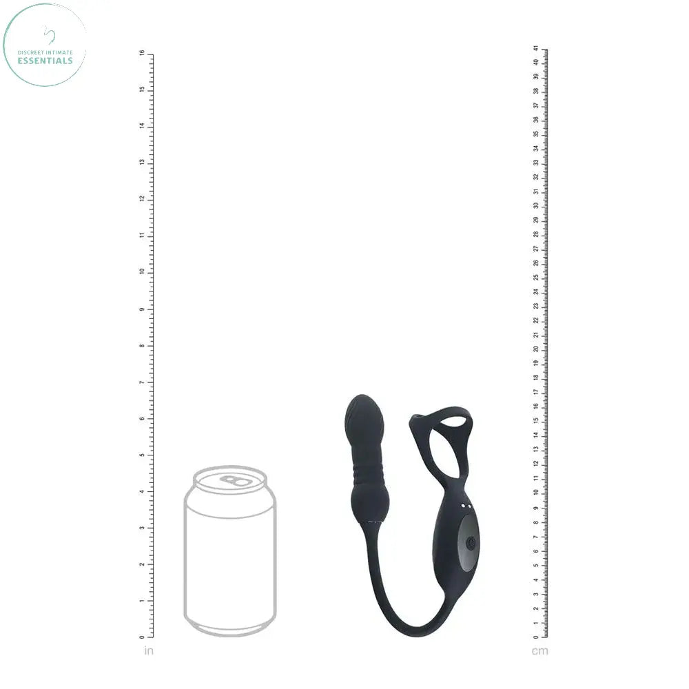 Affordable quality LEVELZ Vibrating & Thrusting TriO Cock Ring with Prostate Stimulator -  USB Rechargeable Vibrating Cock Ring with Thrusting Prostate Plug  from Shots Toys by Discreet Intimate Essentials with Discreet Delivery 