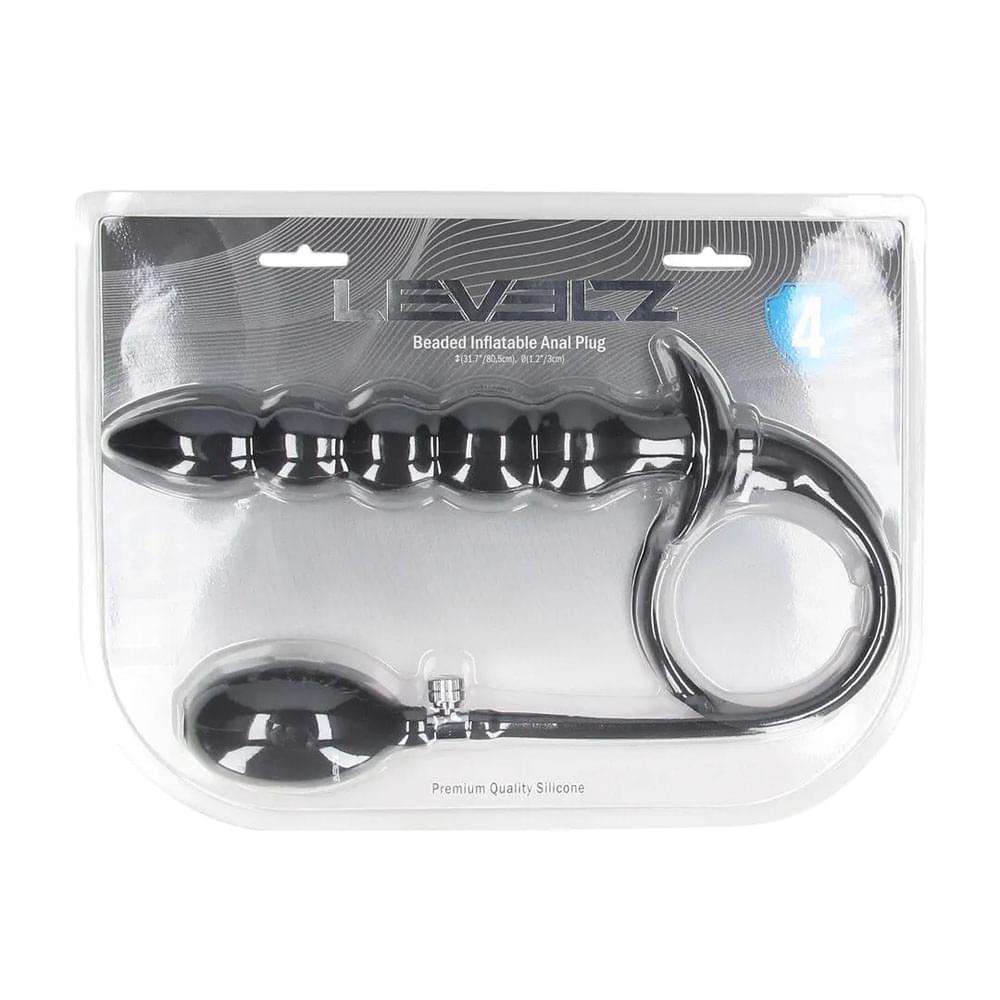 LEVELZ Beaded Inflatable Anal Plug -  Inflatable Butt Plug