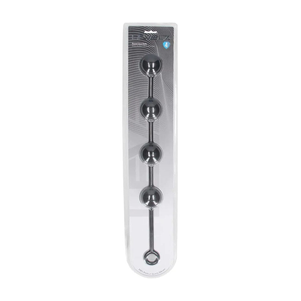 LEVELZ Round Anal Balls - XL - 50mm - 46.5 cm XL Anal Beads in packaging for deep stimulation and pleasure.
