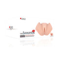 Kokos Big Hip Samanda -  Missionary Style Masturbator packaging with realistic design and soft beige color.