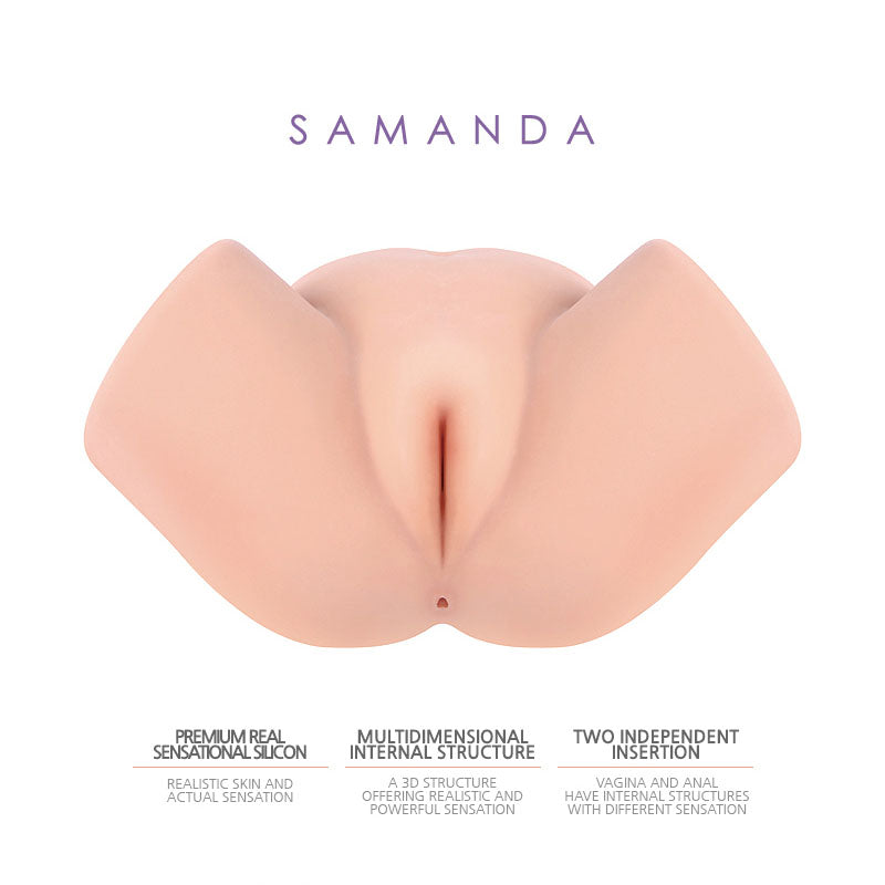 Kokos Big Hip Samanda -  Missionary Style Masturbator featuring realistic skin and multi-dimensional internal structure.