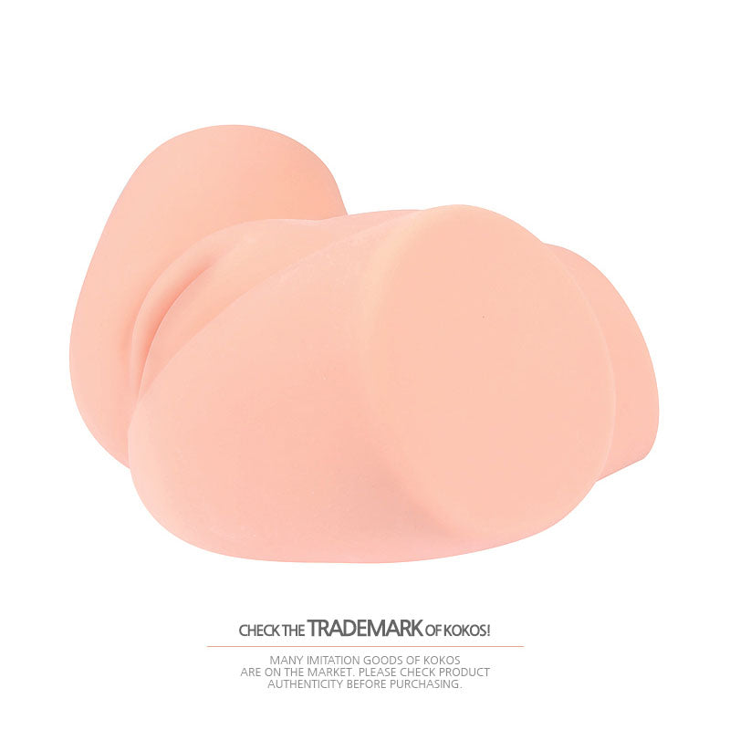 Kokos Big Hip Samanda -  Missionary Style Masturbator in soft beige TPR material, offering realistic sensations for intimate use.