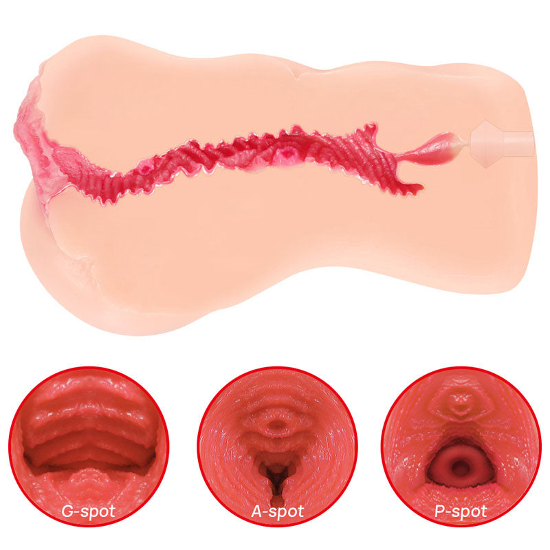 Kokos Adel Onahole 001 -  Dual Layer Vagina Stroker with detailed inner textures for enhanced pleasure.