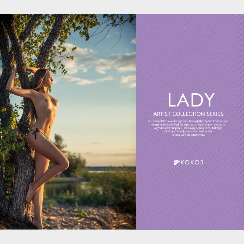 Kokos Three Sisters - Lady -  Vagina Stroker, ARTIST COLLECTION SERIES, realistic design for intimate enjoyment.