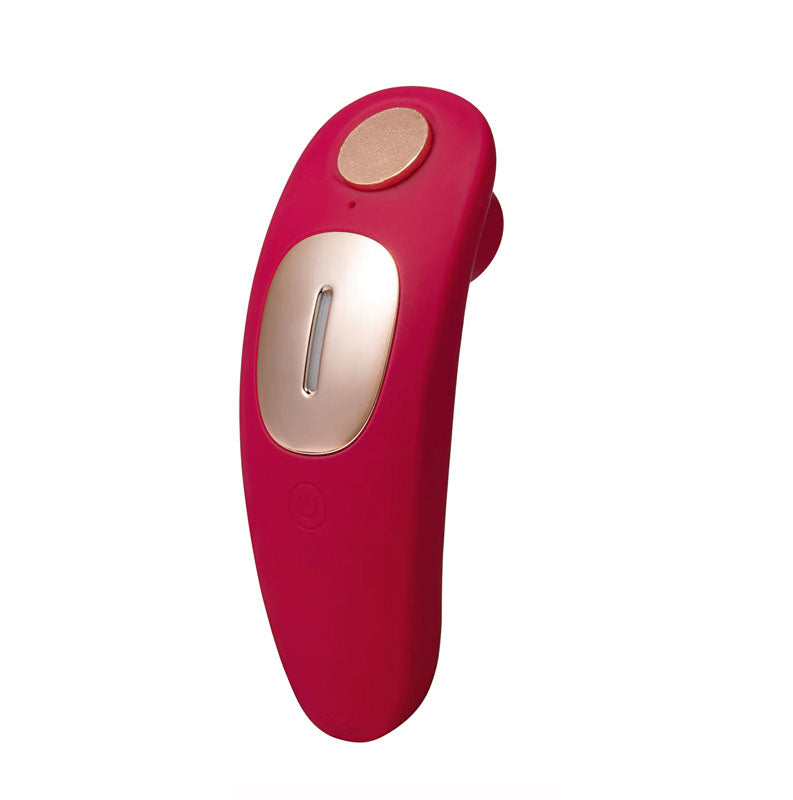 Maia Remi - USB Rechargeable Panty Vibe with Suction in vibrant pink color for intimate pleasure.