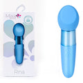 Maia RINA -  -  13.3 cm USB Rechargeable Vibrator packaged with a sleek design and vibrant blue finish.