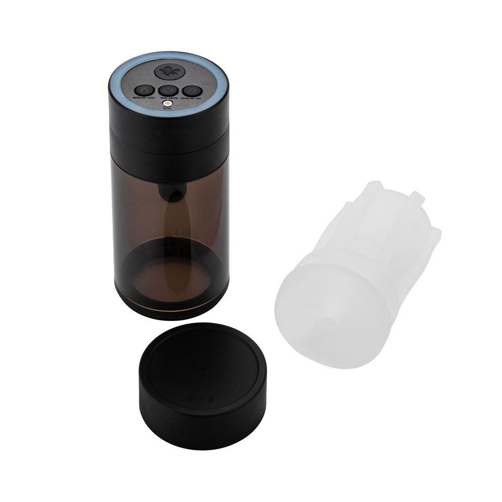 Maia ACE - USB Rechargeable Sucking Masturbator with control buttons and removable sleeve for easy cleaning.