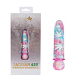 Maia JAGUAR 420 Tie Die - 420 Tie Die 10.1 cm USB Rechargeable Bullet with colorful floral design.
