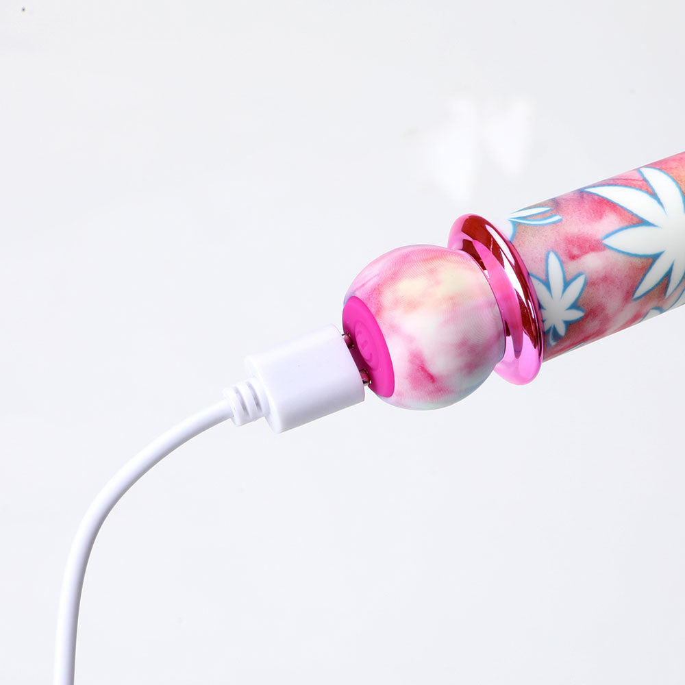 Maia JAGUAR 420 Tie Die - 420 Tie Die 10.1 cm USB Rechargeable Bullet charging with vibrant design.