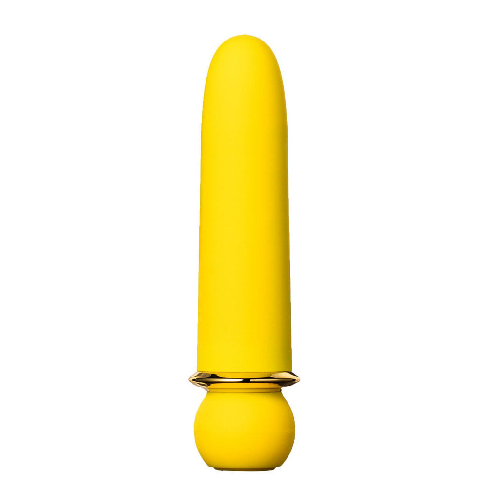 Maia JAGUAR -  -  10.1 cm USB Rechargeable Bullet in vibrant yellow for intimate essentials for her.