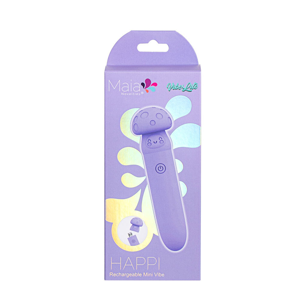 Maia HAPPI -  11.1 cm USB Rechargeable Bullet in attractive packaging, an ideal intimate essential for her.