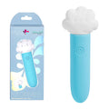 Maia STORMEE -  11.1 cm USB Rechargeable Bullet with cloud design packaging and blue body, perfect for intimate essentials for her.