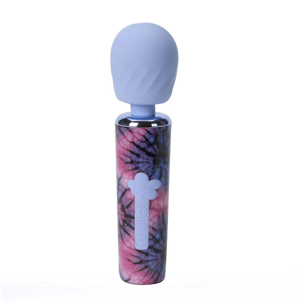 Maia JOURNEE Wand - 15.9 cm USB Rechargeable Massage Wand in tie-dye design, perfect intimate essential for her.