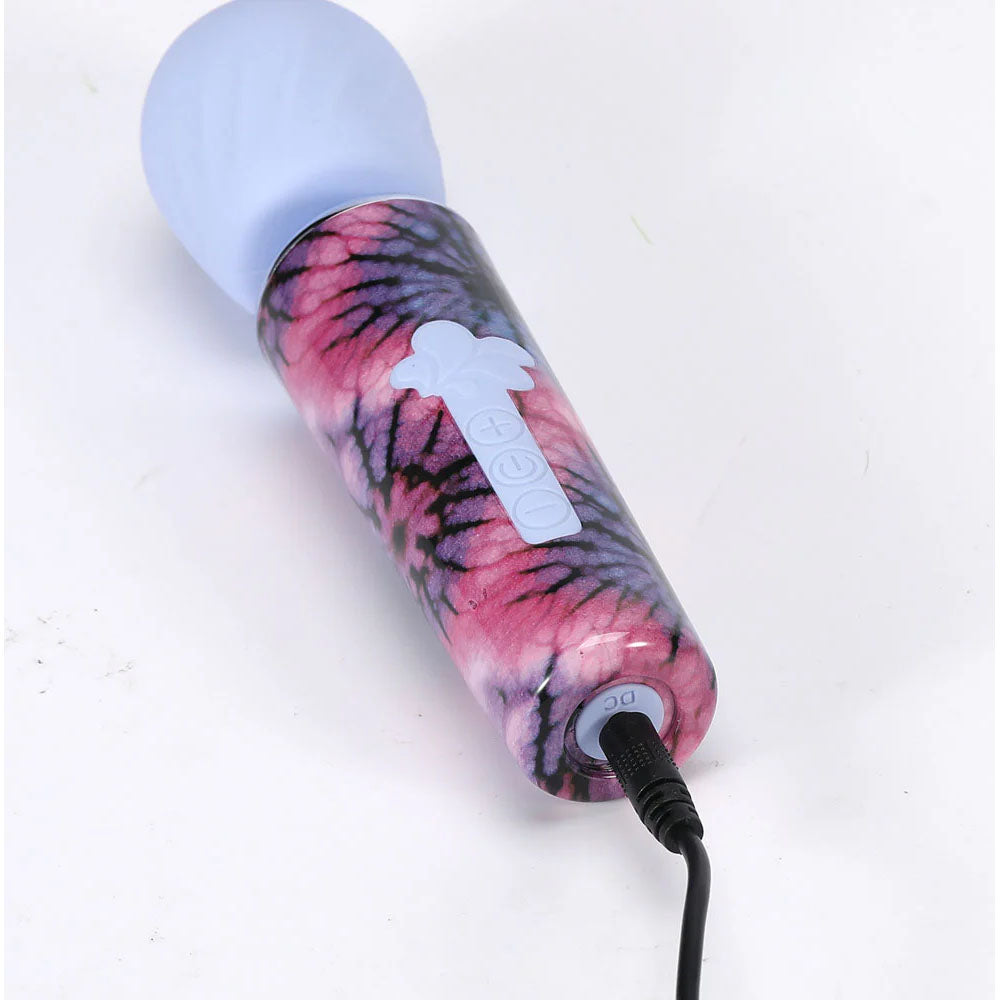 Maia JOURNEE Wand - 15.9 cm USB Rechargeable Massage Wand with vibrant tie-dye handle, designed for pleasure.