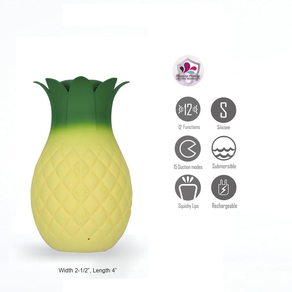 Maia ALOHA - /Green USB Rechargeable Vibrating & Sucking Stimulator
