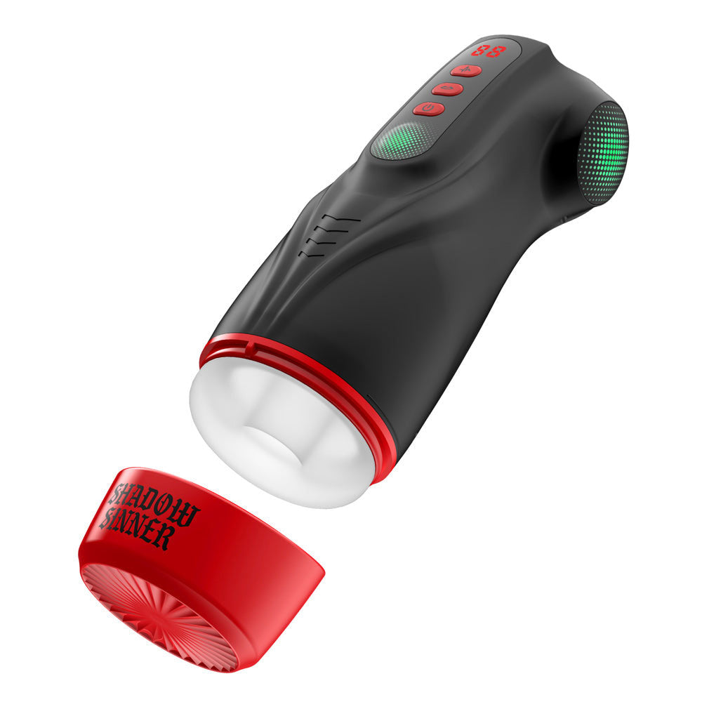 MASTURS Raven - USB Rechargeable Vibrating and Sucking Auto Stroker with Augmented Reality for ultimate pleasure.