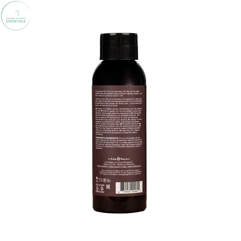 Affordable quality Hemp Seed Massage & Body Oil - Unscented - 59 ml Bottle  from Earthly Body by Discreet Intimate Essentials with Discreet Delivery 