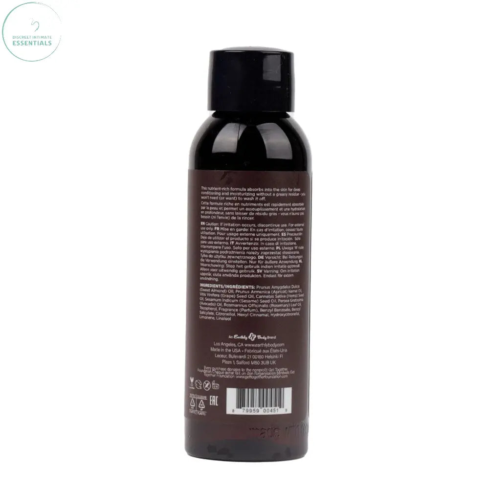 Affordable quality Hemp Seed Massage & Body Oil - Guavalava (Guava & Blackberry) Scented - 59 ml Bottle  from Earthly Body by Discreet Intimate Essentials with Discreet Delivery 