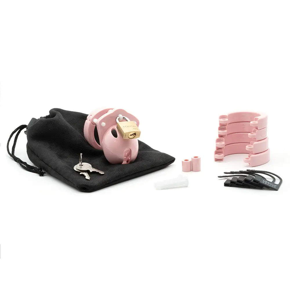 Mini-Me Black Chastity Cock Cage Kit -  -  1.25 Inch Cock Cage Kit CB-X Discreet Intimate Essentials.
