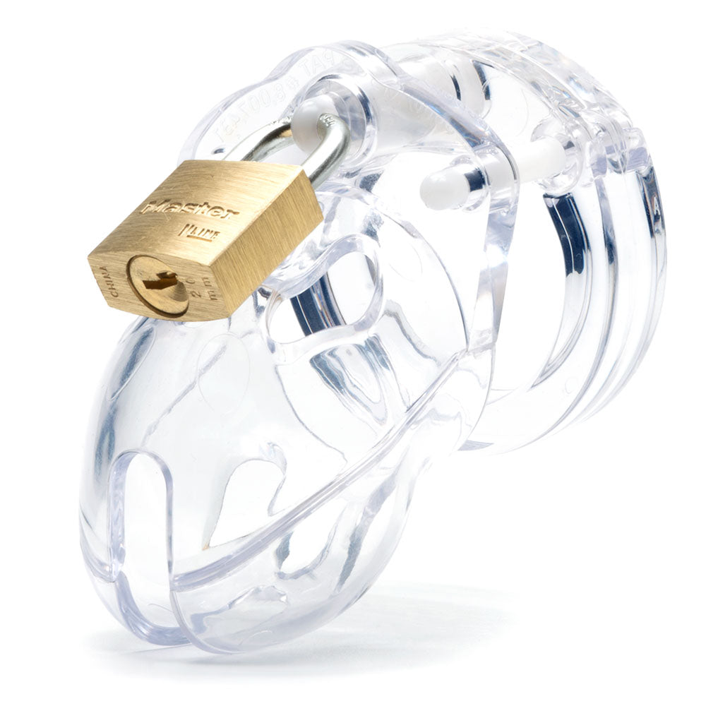 Mr. Stubb Chastity Cock Cage Kit -  -  1.75 Inch Cock Cage Kit with a clear design and secure lock.