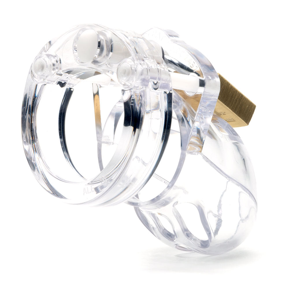 Mr. Stubb Chastity Cock Cage Kit -  -  1.75 Inch Cock Cage Kit, clear plastic design for intimate restraint.