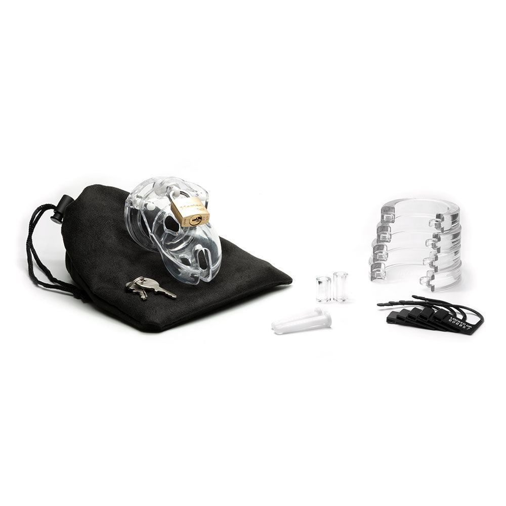 Mr. Stubb Chastity Cock Cage Kit -  -  1.75 Inch Cock Cage Kit with pouch and additional pieces.