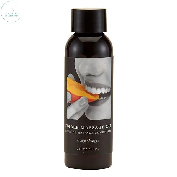 Affordable quality Edible Massage Oil - Mango Flavoured - 59 ml Bottle  from Earthly Body by Discreet Intimate Essentials with Discreet Delivery 