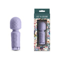 Lust-n-Dreams - Salsa - Lavender - Lavender 11.5 cm USB Rechargeable Mini Massage Wand in lavender packaging.
