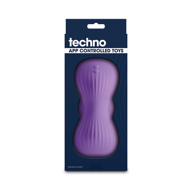 Techno - Trap -  -  USB Rechargeable Vibrating Grind Pad with App Control packaging showcasing its sleek design.
