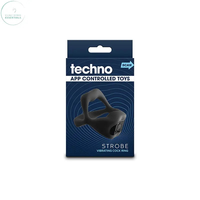 Affordable quality Techno - Strobe -  -  USB Rechargeable Vibrating Cock Ring with App Control  from NS Novelties by Discreet Intimate Essentials with Discreet Delivery 