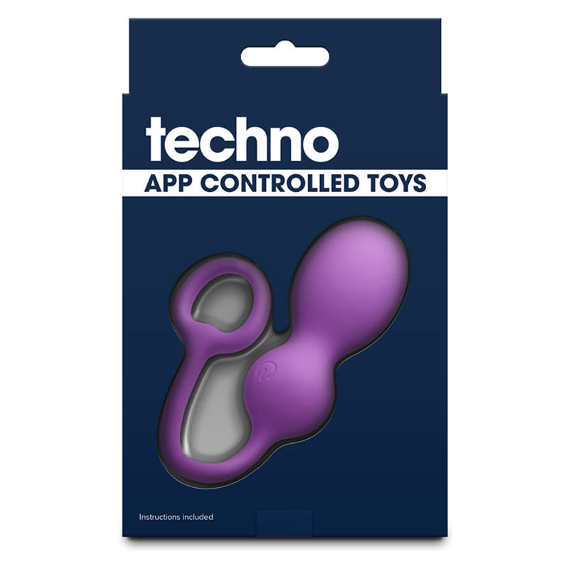 Techno - Bop -  USB Rechargeable Vibrating Kegel Exerciser with App Contol packaging image featuring app controlled toys.