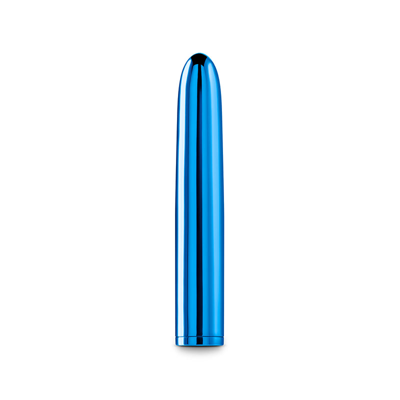 Chroma -  - Metallic  17 cm USB Rechargeable Vibrator in blue, a sleek and powerful intimate essential for her.