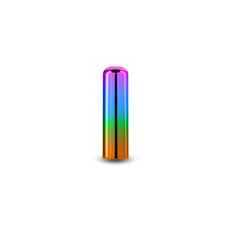 Chroma Rainbow - Small - Metallic Rainbow 6.8 cm USB Rechargeable Bullet, vibrant colors, stylish design for intimate essentials.