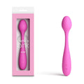 Pretty in Pink Rose USB rechargeable vibrator in packaging, showcasing dual motor design for versatile pleasure.