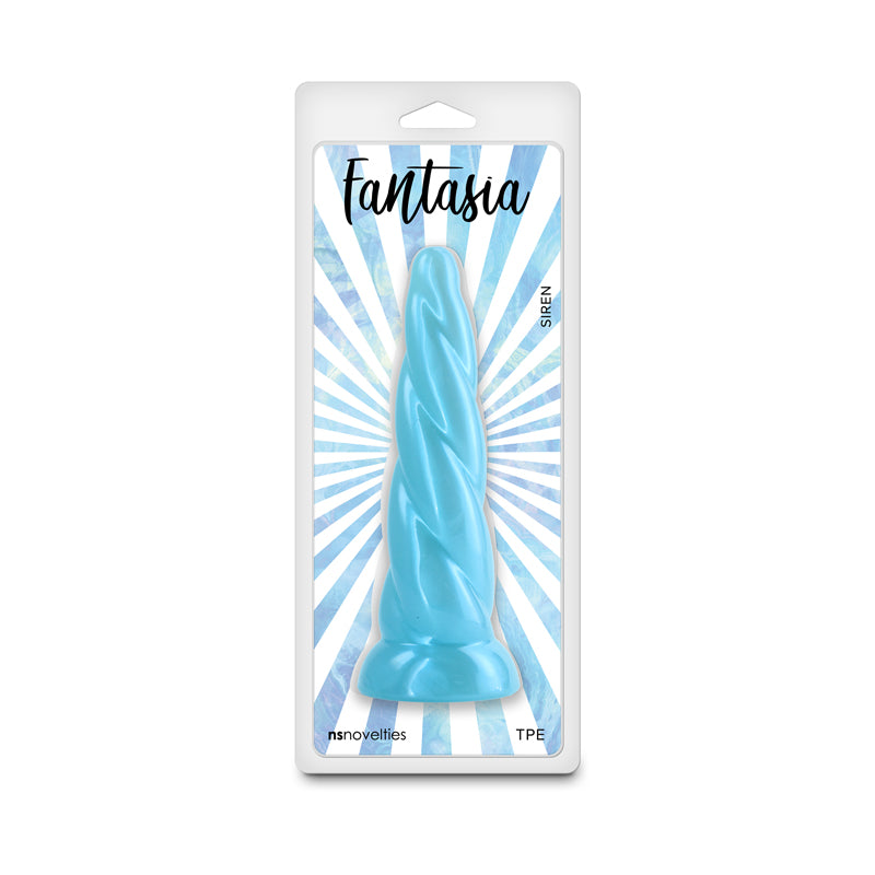 Fantasia - Siren - Turquoise - 19 cm Dildo in packaging, designed for luxurious and stimulating sensations.
