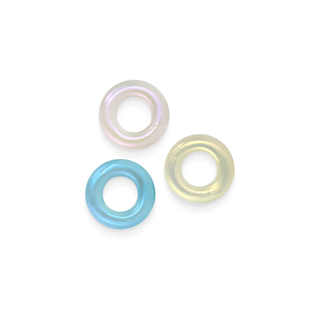 Fantasia - Stamina Rings - Multicolour - Cock Rings - Set of 3 featuring shiny, flexible TPE material.
