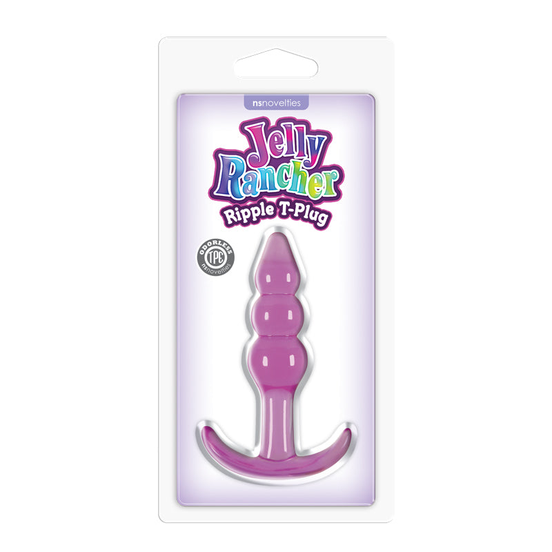 Jelly Rancher Ripple T-Plug -  -  10.9 cm (4.3'') Butt Plug
