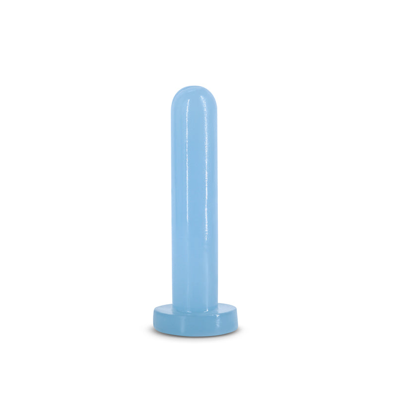 Firefly - Thrill -  - Small - Glow in Dark  15.5 cm Small Dildo, blue color, body-safe TPE material, strong suction cup base.