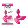 INYA Vibes-O-Spades - Pink Vibrating Butt Plugs - Set of 2 with a rechargeable mini vibrator and silicone plugs.