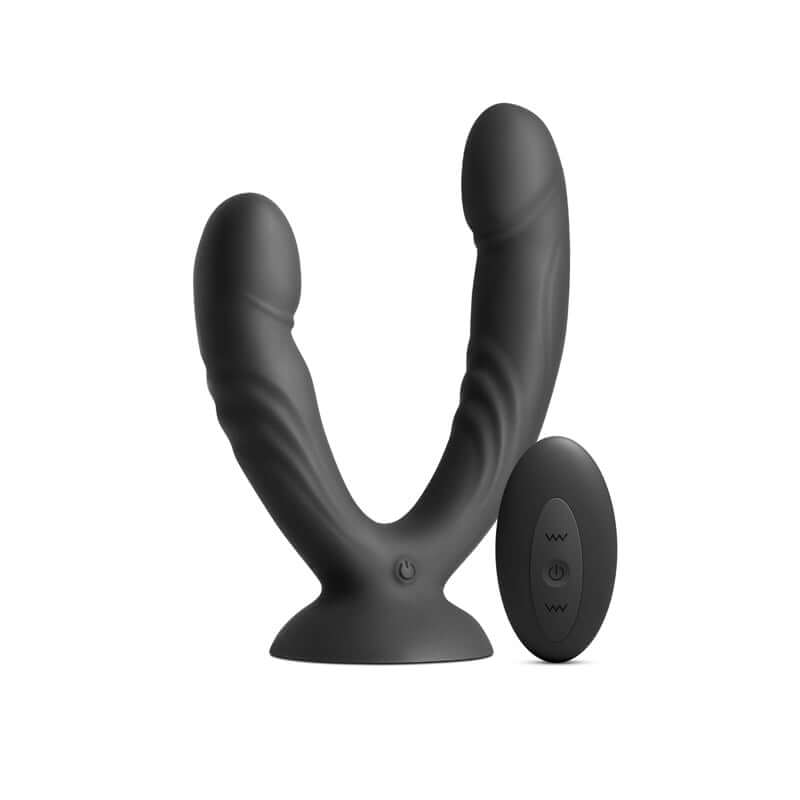 INYA Duet USB rechargeable vibrating double dildo with wireless remote, designed for shared intimacy and solo indulgence.
