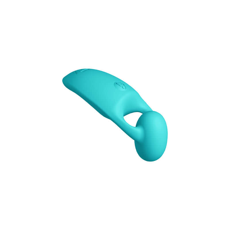 INYA Tease Teal USB rechargeable finger stimulator crafted from body-safe silicone, featuring a suspended bullet design.