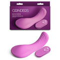Grinders Rocker USB rechargeable vibrating grinder pad in pink silicone with remote for intimate pleasure.