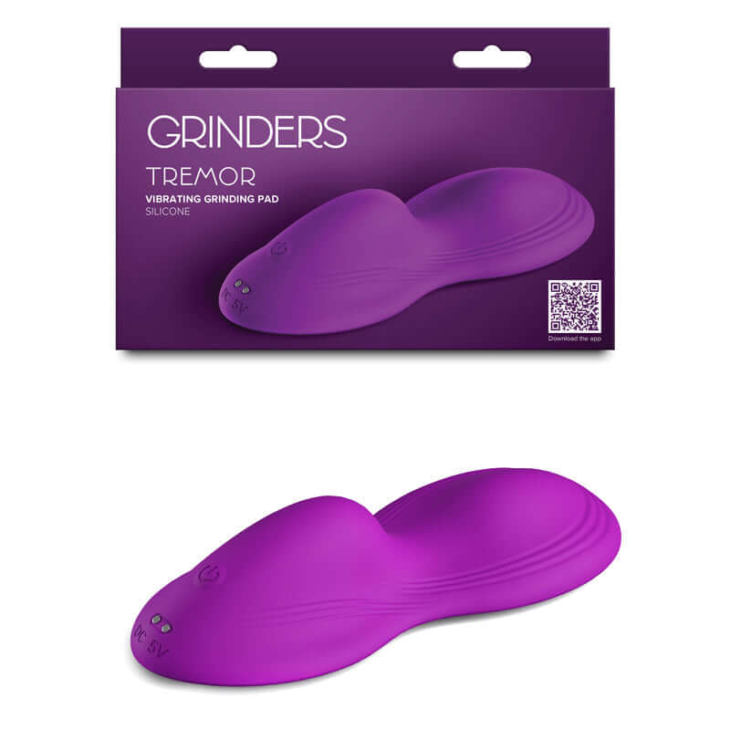 Grinders Tremor - Violet USB rechargeable vibrating grinder pad with plush silicone design for ultimate pleasure.