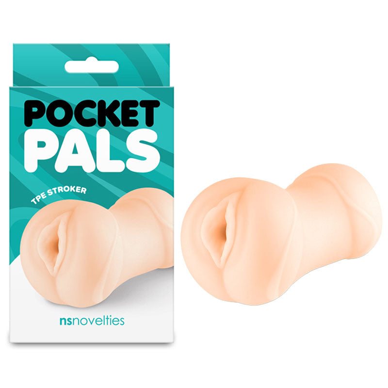 Pocket Pals Vagina Stroker -  -  Vagina Stroker packaging with TPE stroker