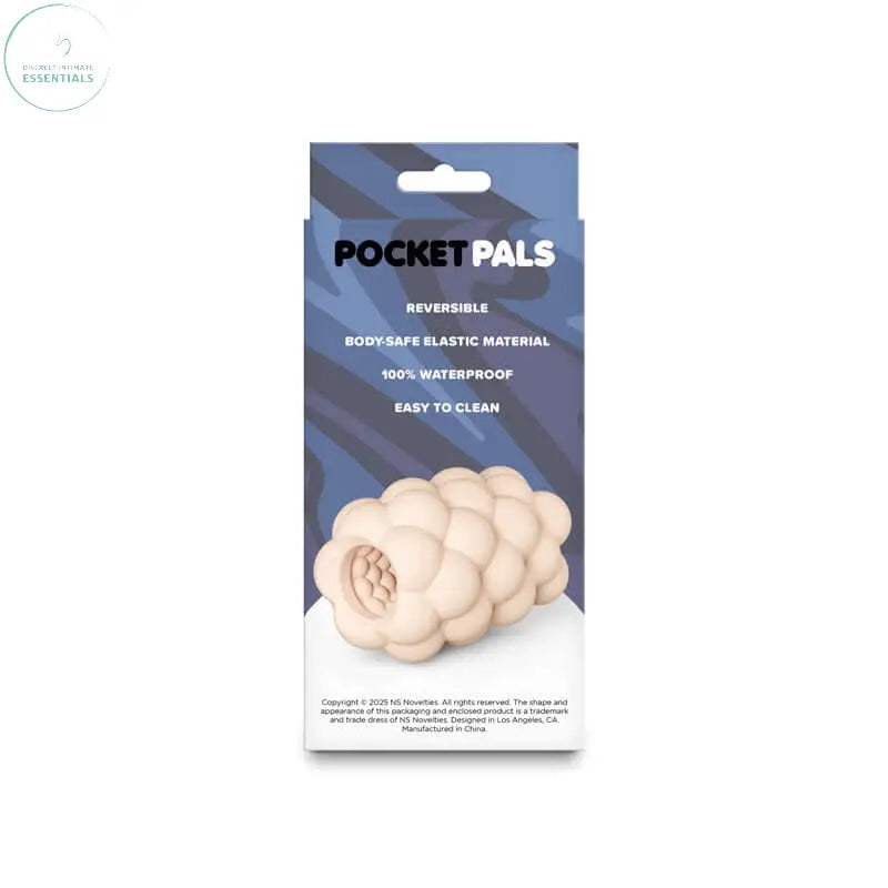 Affordable quality Pocket Pals Bubbles -  -  Mini Stroker  from NS Novelties by Discreet Intimate Essentials with Discreet Delivery 